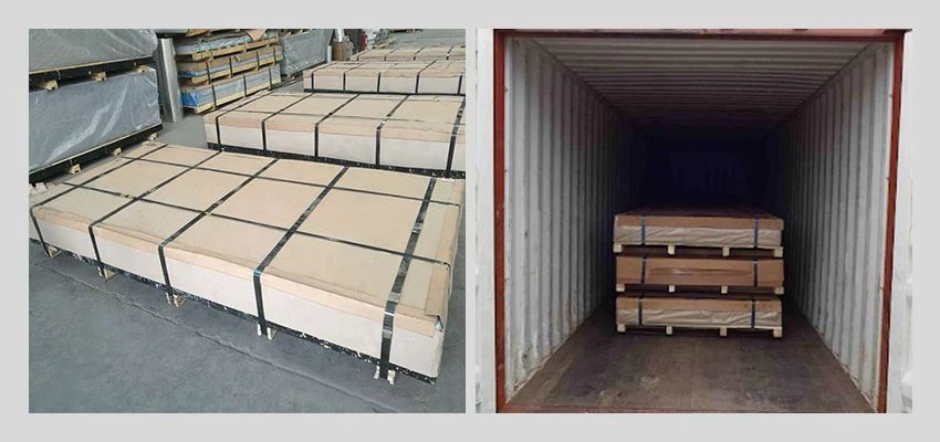 Packing And Container Loading Circular Aluminum Corrugated Sheet Packing And Container Loading Circular Aluminum Corrugated Sheet