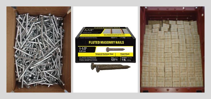 Carbon Steel Galvanized Masonry Nails package