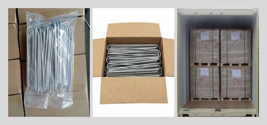 U Shape Turf Sod Staples Grass Nails package U Shape Turf Sod Staples Grass Nails package